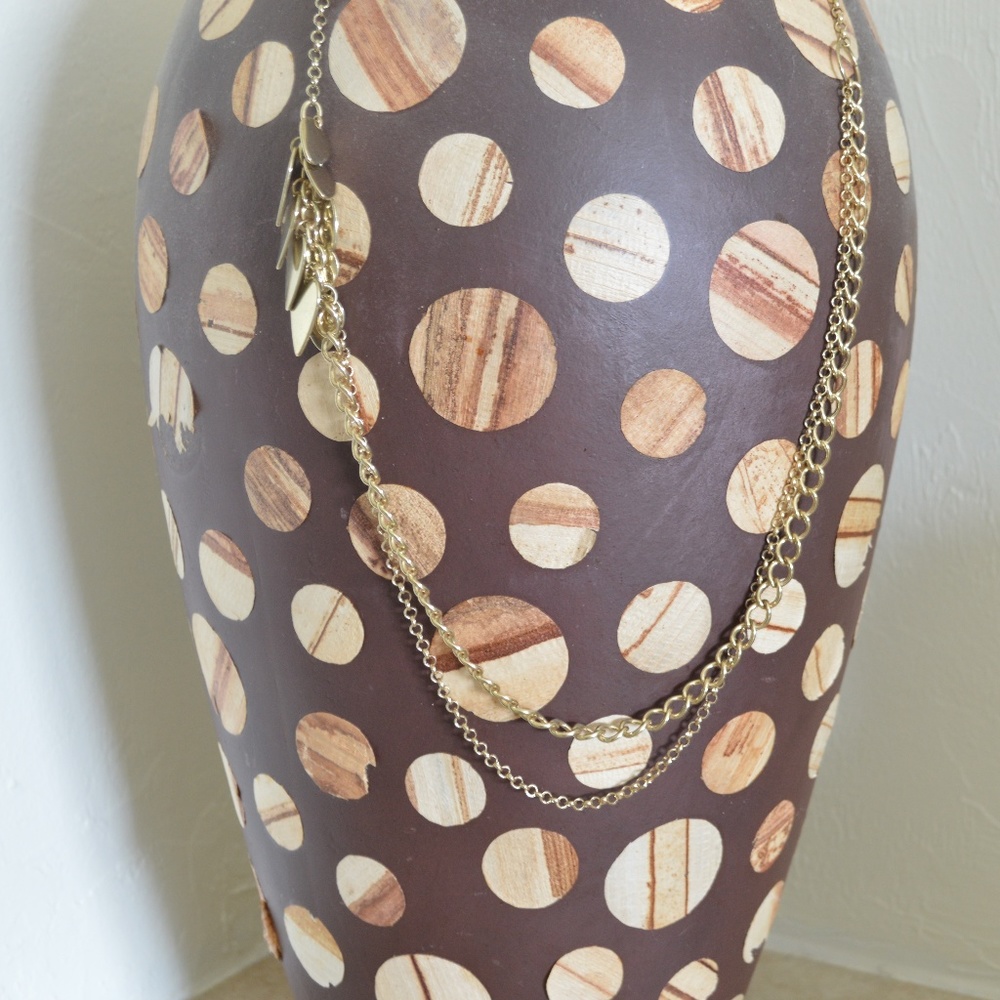 Old Navy Gold Multi Drape Necklace